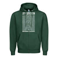 Sports Green JOY DIVISION - UNKNOWN PLEASURES Zipper Hoodie - linhVisuals