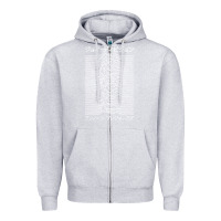 Heather Grey JOY DIVISION - UNKNOWN PLEASURES - JAPANESE Zipper Hoodie - linhVisuals