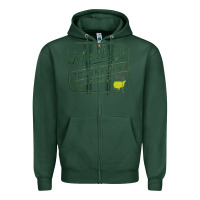 Sports Green masters tournament golf club Zipper Hoodie - linhVisuals