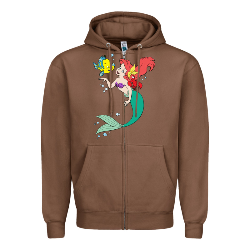 Ariel Mermaid Zipper Hoodie by linhVisuals | Teevron