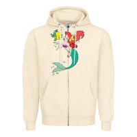 Sandshell ariel mermaid Zipper Hoodie - linhVisuals