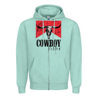 Seafoam cowboy killer tshirt Zipper Hoodie - linhVisuals