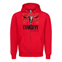 Red cowboy killer tshirt Zipper Hoodie - linhVisuals