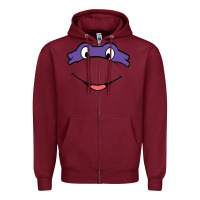 Burgundy donatello Zipper Hoodie - linhVisuals