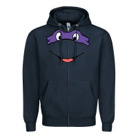 Navy donatello Zipper Hoodie - linhVisuals