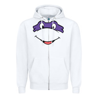 White donatello Zipper Hoodie - linhVisuals