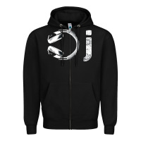 Black dj music tshirt Zipper Hoodie - linhVisuals