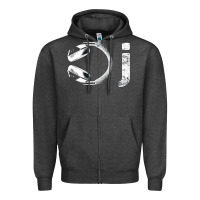 Charcoal Heather dj music tshirt Zipper Hoodie - linhVisuals