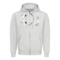Dove Grey dj music tshirt Zipper Hoodie - linhVisuals