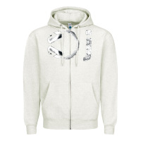 Oatmeal Heather dj music tshirt Zipper Hoodie - linhVisuals