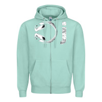 Seafoam dj music tshirt Zipper Hoodie - linhVisuals