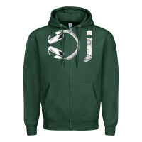 Sports Green dj music tshirt Zipper Hoodie - linhVisuals