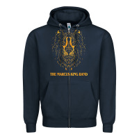 Navy the marcus king Zipper Hoodie - linhVisuals