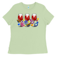 Matcha pride wine cups Ladies Tee - FaDigitalArtStudio