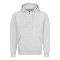 Dove Grey The Glorious Sons Zipper Hoodie - linhVisuals