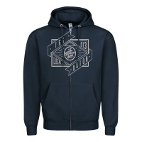 Navy The Glorious Sons Zipper Hoodie - linhVisuals