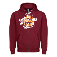 Burgundy the glorious sons 10 Zipper Hoodie - linhVisuals