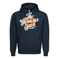 Navy the glorious sons 10 Zipper Hoodie - linhVisuals