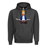 Charcoal Heather tyler smedi childers Zipper Hoodie - linhVisuals