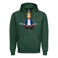 Sports Green tyler smedi childers Zipper Hoodie - linhVisuals