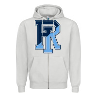 Dove Grey Rhode Island Gifts, Rams Vintage Zipper Hoodie - linhVisuals