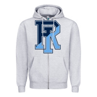 Heather Grey Rhode Island Gifts, Rams Vintage Zipper Hoodie - linhVisuals
