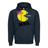Mrs Pacman Zipper Hoodie | Teevron