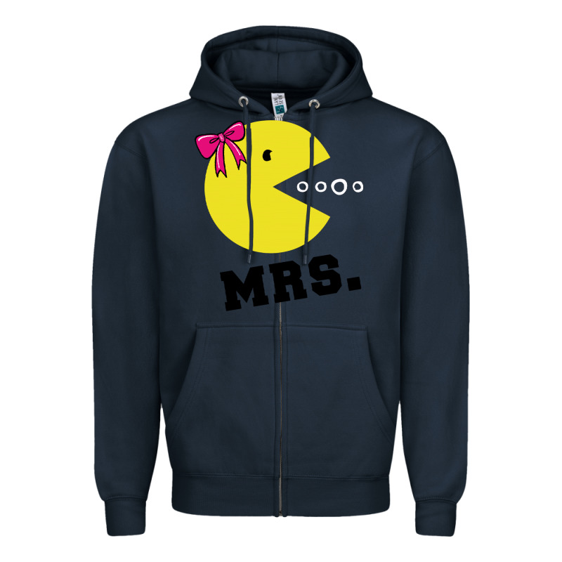 Mrs Pacman Zipper Hoodie by linhVisuals | Teevron