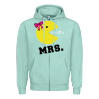Seafoam Mrs Pacman Zipper Hoodie - linhVisuals