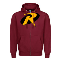 Burgundy Robin Zipper Hoodie - linhVisuals