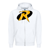 White Robin Zipper Hoodie - linhVisuals