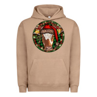 Pigment Burro Longhorn Cow Christmas Urban Hoodie - RanaPortraitStore