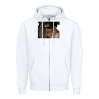 White tony soprano some pulp 72124220 Zipper Hoodie - linhVisuals