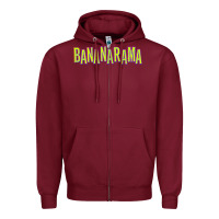 Burgundy best of grup music  bananarama Zipper Hoodie - linhVisuals