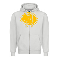 Dove Grey lemonhead vintage Zipper Hoodie - linhVisuals