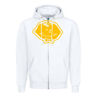 White lemonhead vintage Zipper Hoodie - linhVisuals