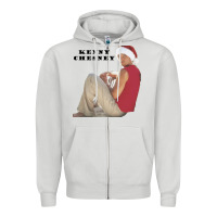 Dove Grey KENNY CHESNEY Zipper Hoodie - linhVisuals