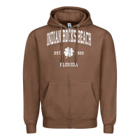 Chestnut indian rocks beach florida vintage shamrock sports zip hoodie Zipper Hoodie - linhVisuals
