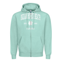 Seafoam indian rocks beach florida vintage shamrock sports zip hoodie Zipper Hoodie - linhVisuals