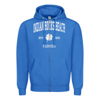 True Royal indian rocks beach florida vintage shamrock sports zip hoodie Zipper Hoodie - linhVisuals