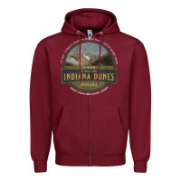 Burgundy indiana dunes national park lake michigan beach trails t shirt Zipper Hoodie - linhVisuals