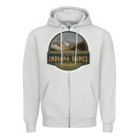 Dove Grey indiana dunes national park lake michigan beach trails t shirt Zipper Hoodie - linhVisuals