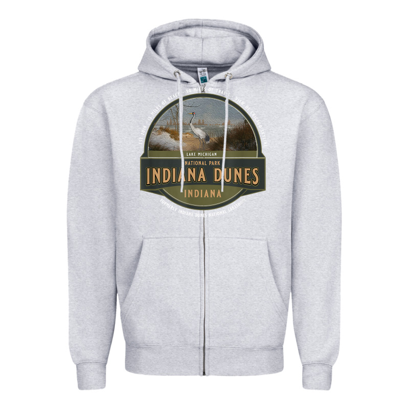 Indiana Dunes National Park Lake Michigan Beach Trails T Shirt Zipper Hoodie by linhVisuals | Teevron