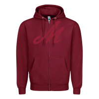 Burgundy Muhlenberg College Zipper Hoodie - linhVisuals