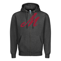 Charcoal Heather Muhlenberg College Zipper Hoodie - linhVisuals