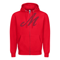 Red Muhlenberg College Zipper Hoodie - linhVisuals