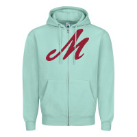 Seafoam Muhlenberg College Zipper Hoodie - linhVisuals