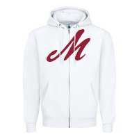 White Muhlenberg College Zipper Hoodie - linhVisuals