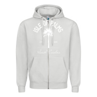 Dove Grey isle of palms sc palm tree isle of palms beach gift pullover hoodie Zipper Hoodie - linhVisuals