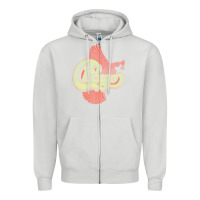 Dove Grey VINTAGE CHICAGO Zipper Hoodie - linhVisuals